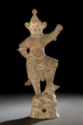 Chinese Unglazed Tomb Figure o