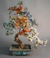 CHINESE VARI-COLORED HARDSTONE