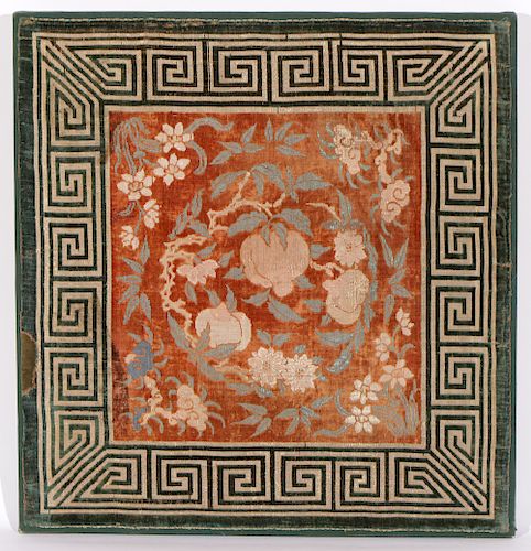 CHINESE VELVET AND SILK