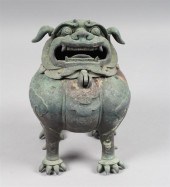 CHINESE VERDIGRIS BRONZE BUDDH