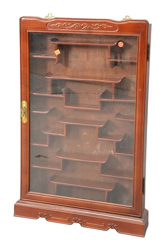 CHINESE WALL CURIO CABINET,