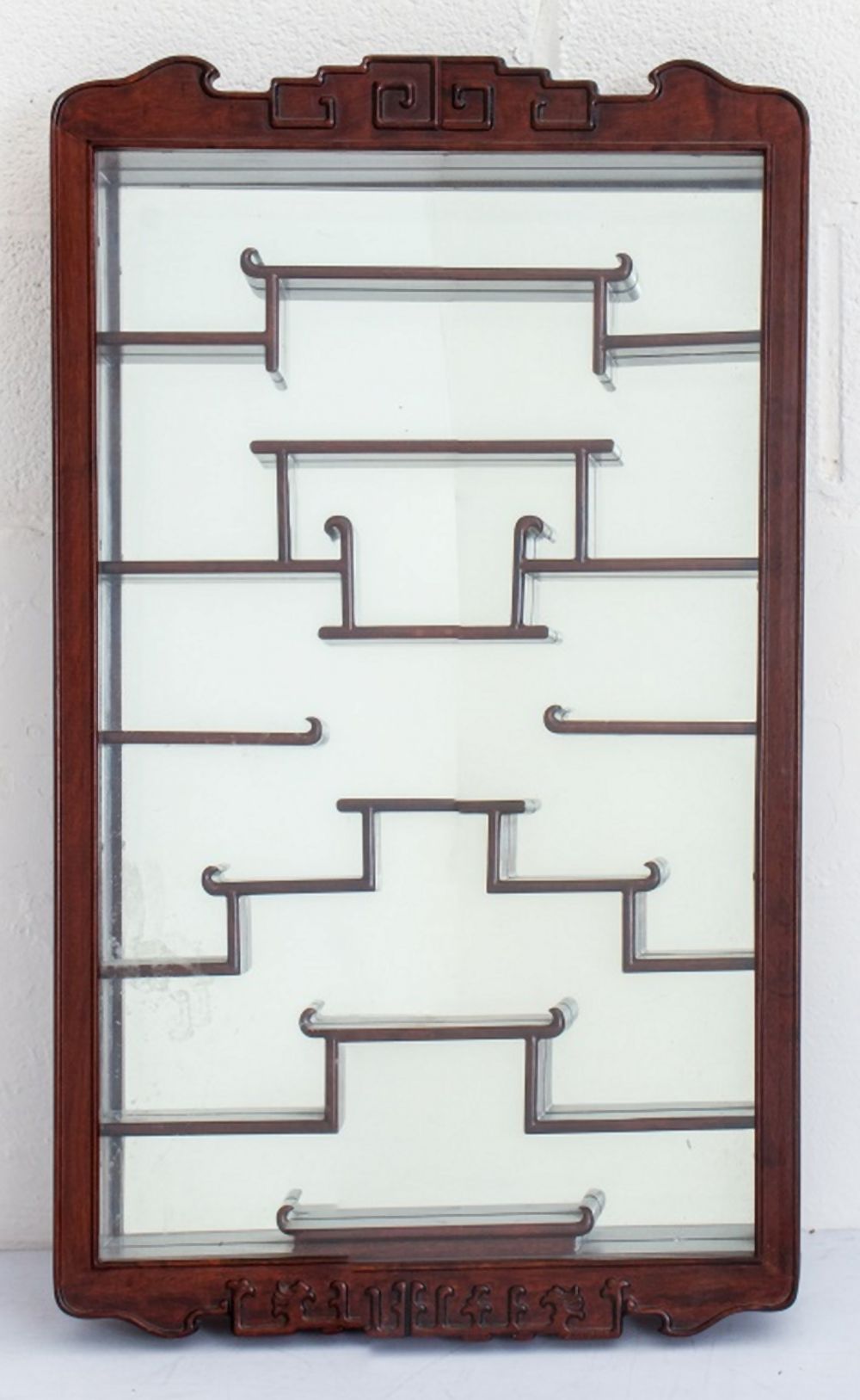 CHINESE WALL MOUNTED MAHOGANY