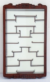 CHINESE WALL MOUNTED MAHOGANY