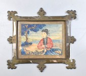 CHINESE WATER COLOR PAINTING O