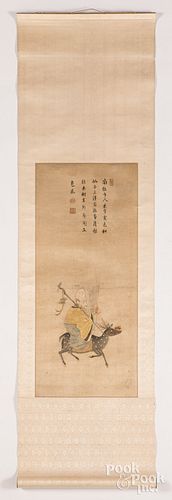 CHINESE WATERCOLOR AND SILKWORK
