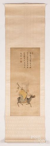 CHINESE WATERCOLOR AND SILKWOR