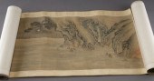 Chinese watercolor hand scroll