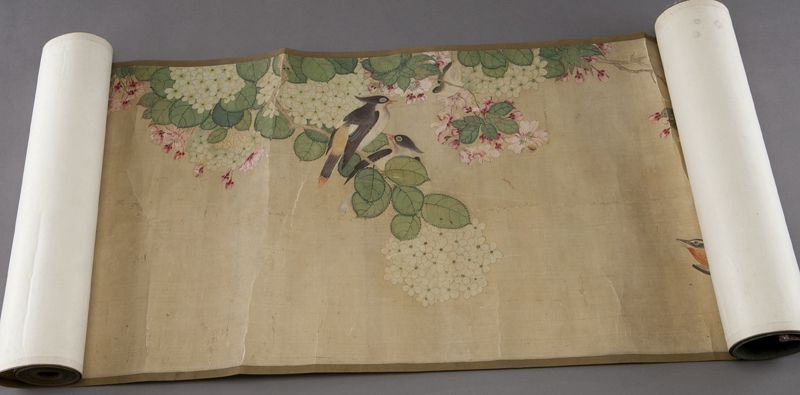 Chinese watercolor hand scroll