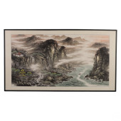 CHINESE WATERCOLOR PAINTING BY