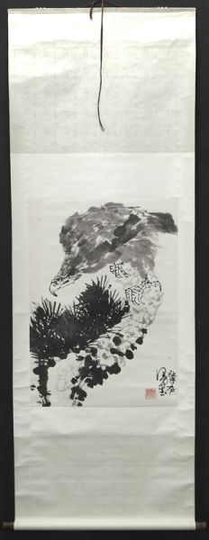 Chinese watercolor scroll by Xu