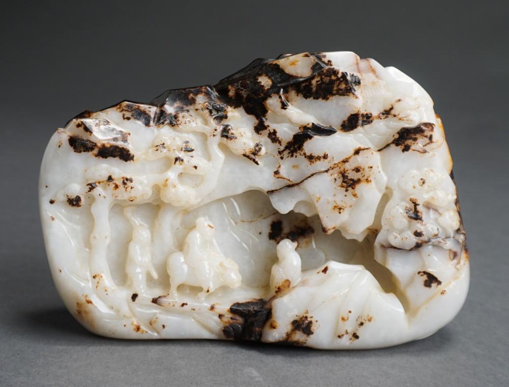 CHINESE WHITE AND DARK IRON-BROWN