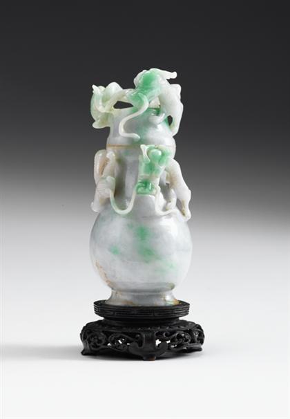 Chinese white and lime green