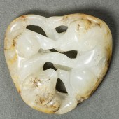 CHINESE WHITE AND RUSSET 'BADG
