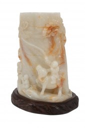 CHINESE WHITE AND RUSSET JADE