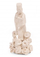 CHINESE WHITE GLAZED "BLANC-DE
