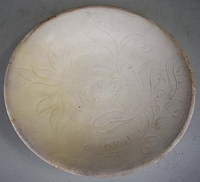 CHINESE WHITE GLAZED EARTHENWARE