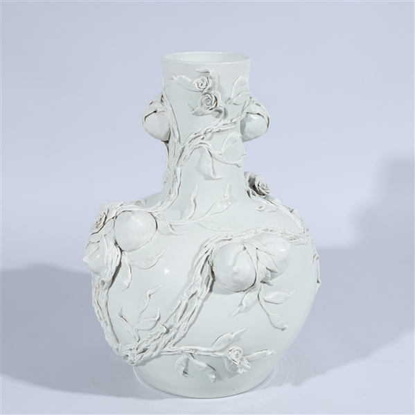Chinese white glazed porcelain vase