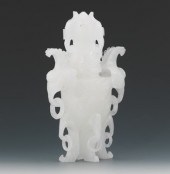 Chinese White Hardstone Covere