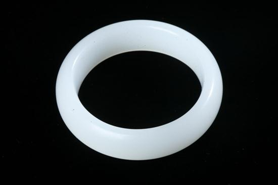 CHINESE WHITE JADE BANGLE. - 2