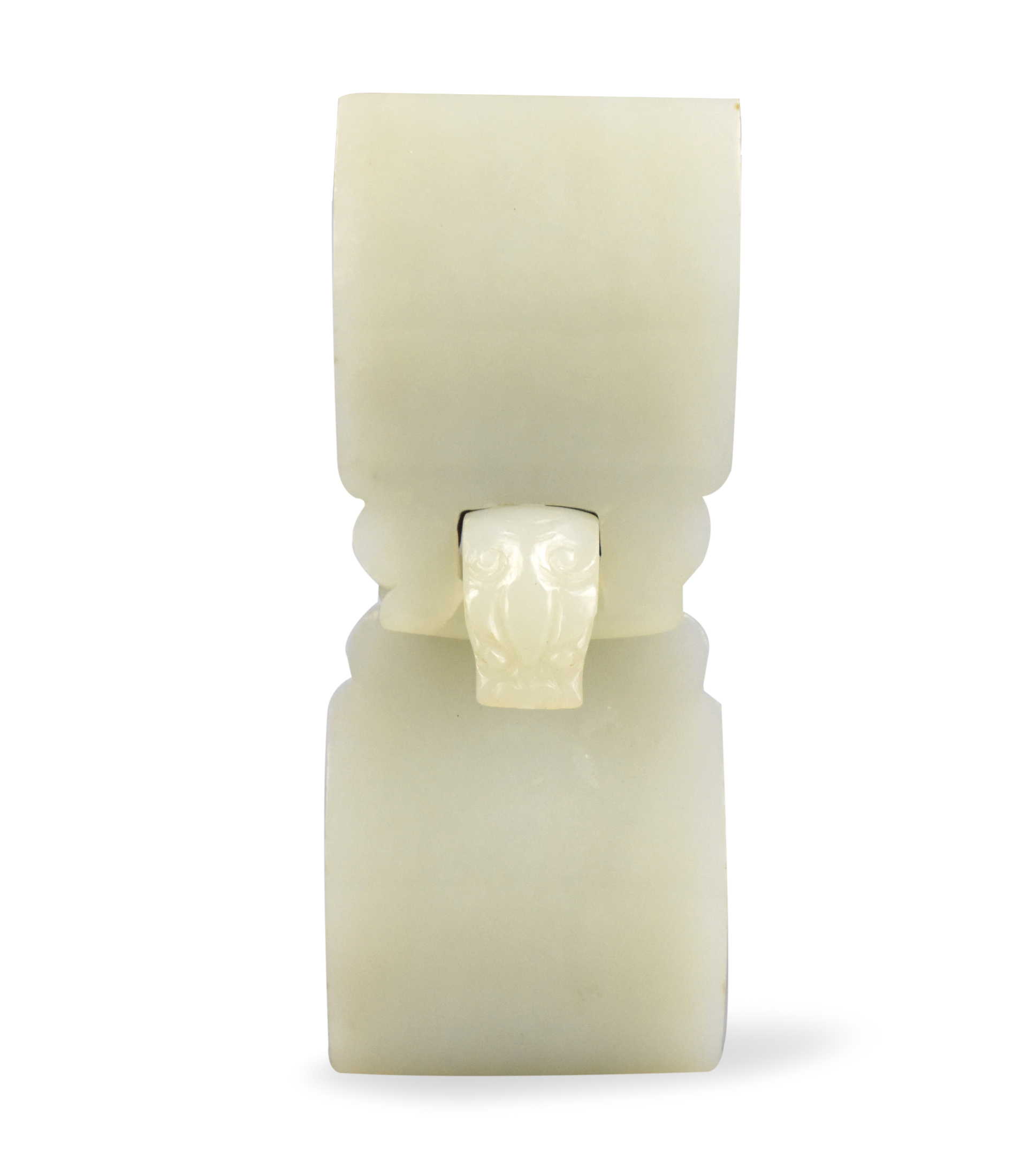 CHINESE WHITE JADE CARVED BELT