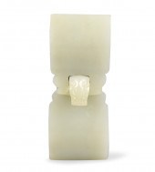 CHINESE WHITE JADE CARVED BELT