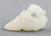 CHINESE WHITE JADE CARVING OF