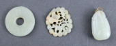 CHINESE WHITE JADE CARVINGS, 3