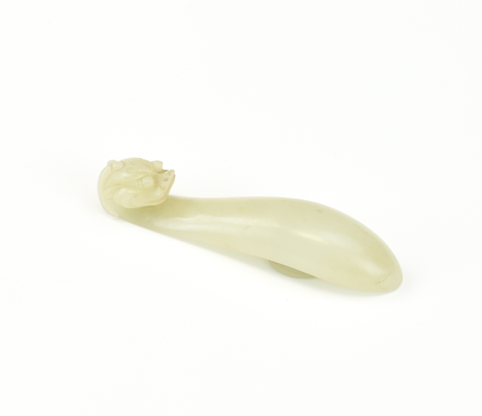 CHINESE WHITE JADE DRAGON BELT