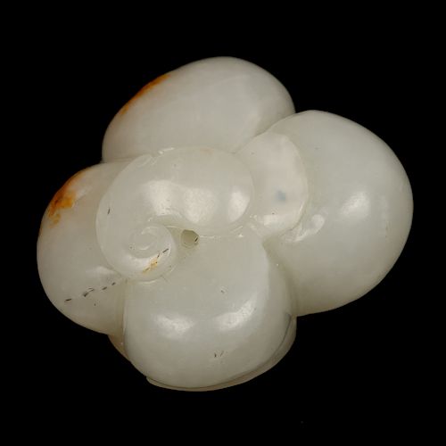 CHINESE WHITE JADE FLOWER
