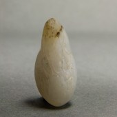CHINESE WHITE JADE PEBBLE 'LUO