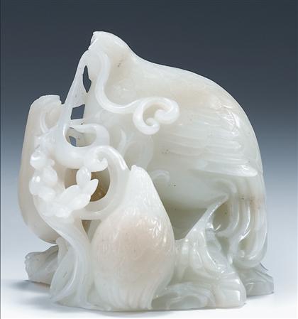 Chinese white jade quail grouping
