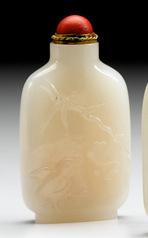 Chinese white jade snuff