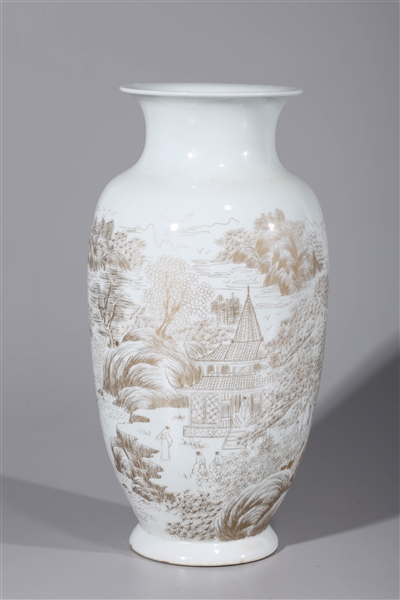 Chinese white porcelain vase with