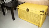 CHINESE WICKER TRUNK; MID-CENT