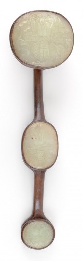 CHINESE WOOD AND JADE RUYI SCE
