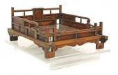 CHINESE WOOD CHILD'S BED, NOW