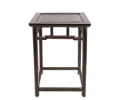 CHINESE WOOD END TABLE<br>Chin