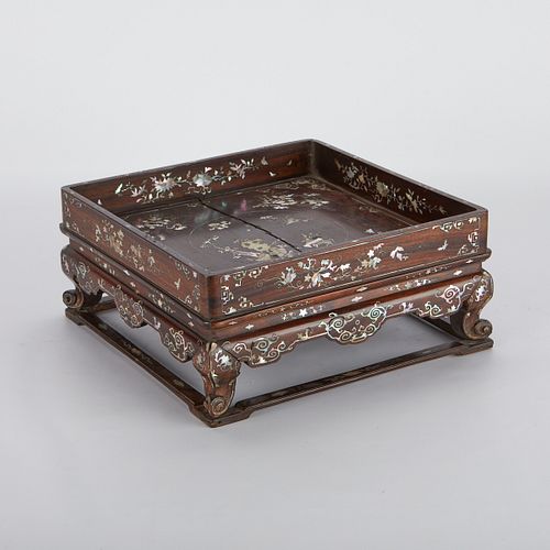 CHINESE WOOD & MOTHER OF PEARL
