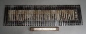 CHINESE WOOD SLIP SCROLL AND M