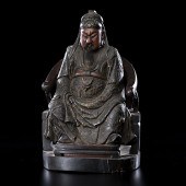 Chinese Wooden God of War Chin