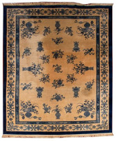 CHINESE WOOL FLORAL CARPET, 13