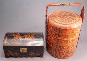 CHINESE WOVEN AND BAMBOO THREE