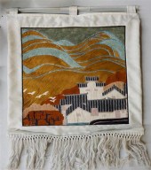 CHINESE WOVEN WALL HANGING OF