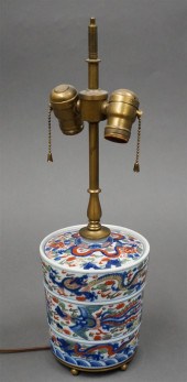 CHINESE WUCAI BARREL FORM BOTT
