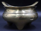 CHINESE XUANDE GILT BRONZE FOO