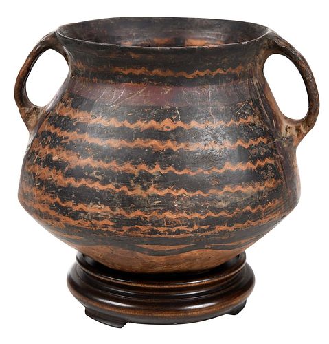 CHINESE YANGSHAO RED POTTERY VESSEL