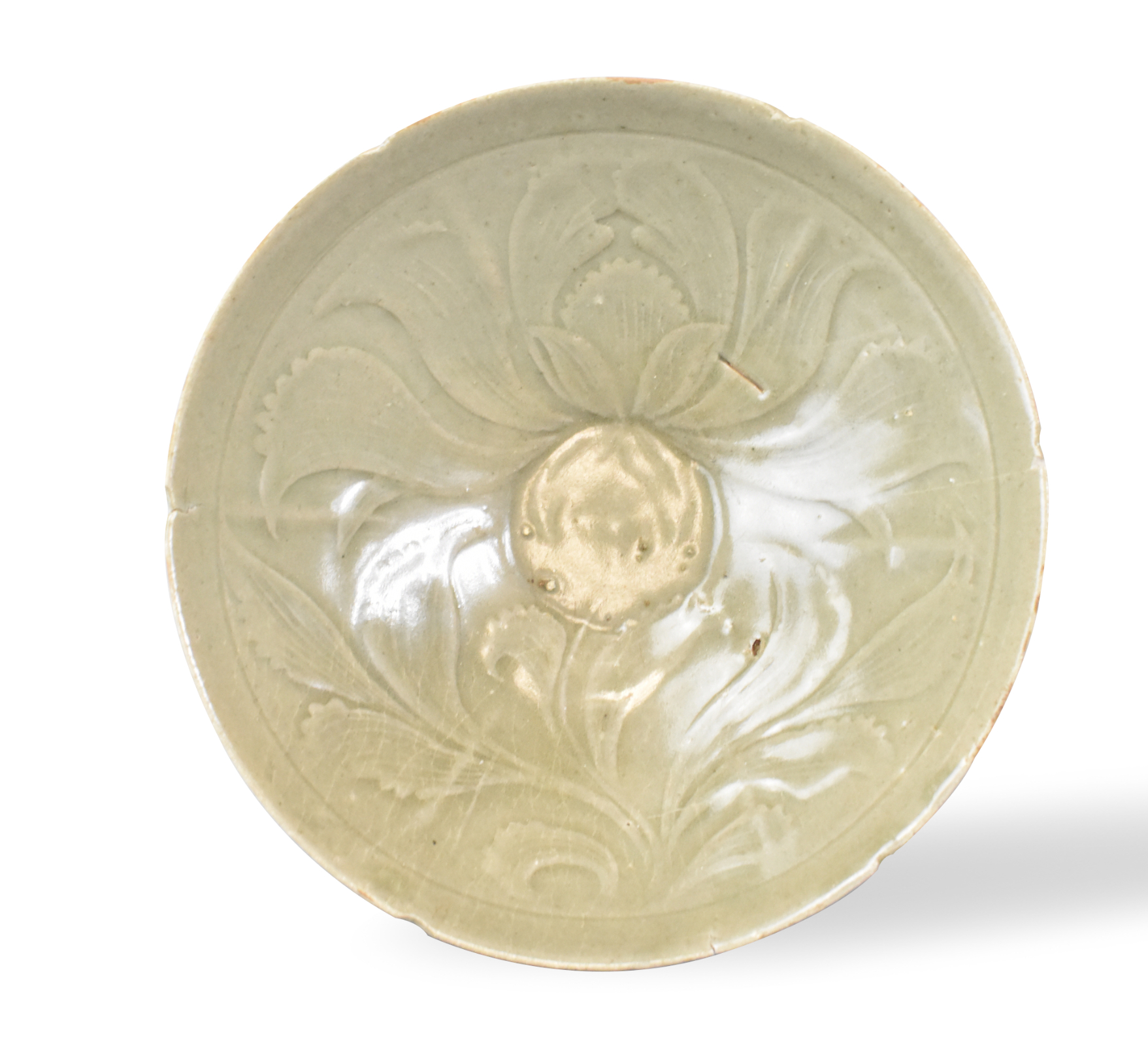 CHINESE YAOZHOU WARE CELADON FLORAL