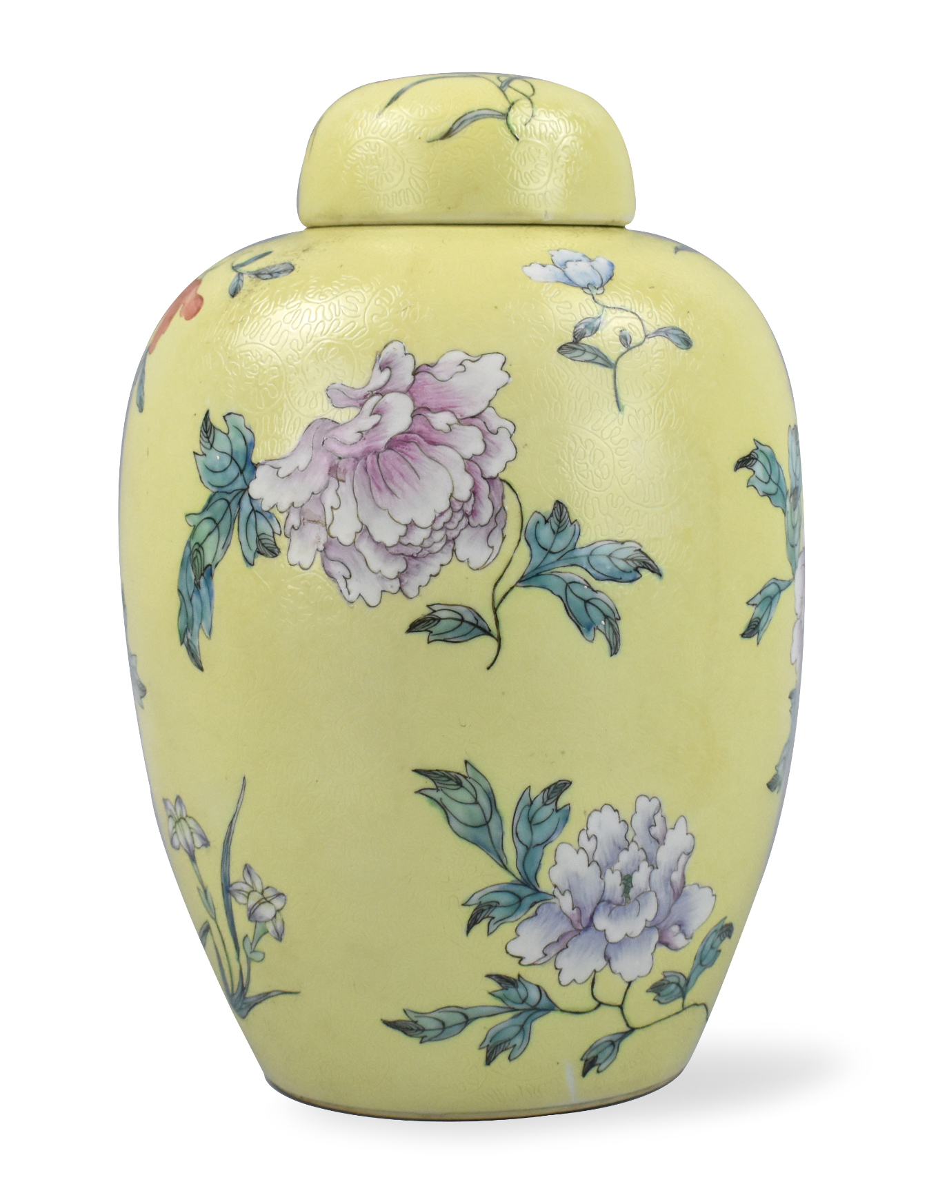 CHINESE YELLOW &FAMILLE ROSE COVERE