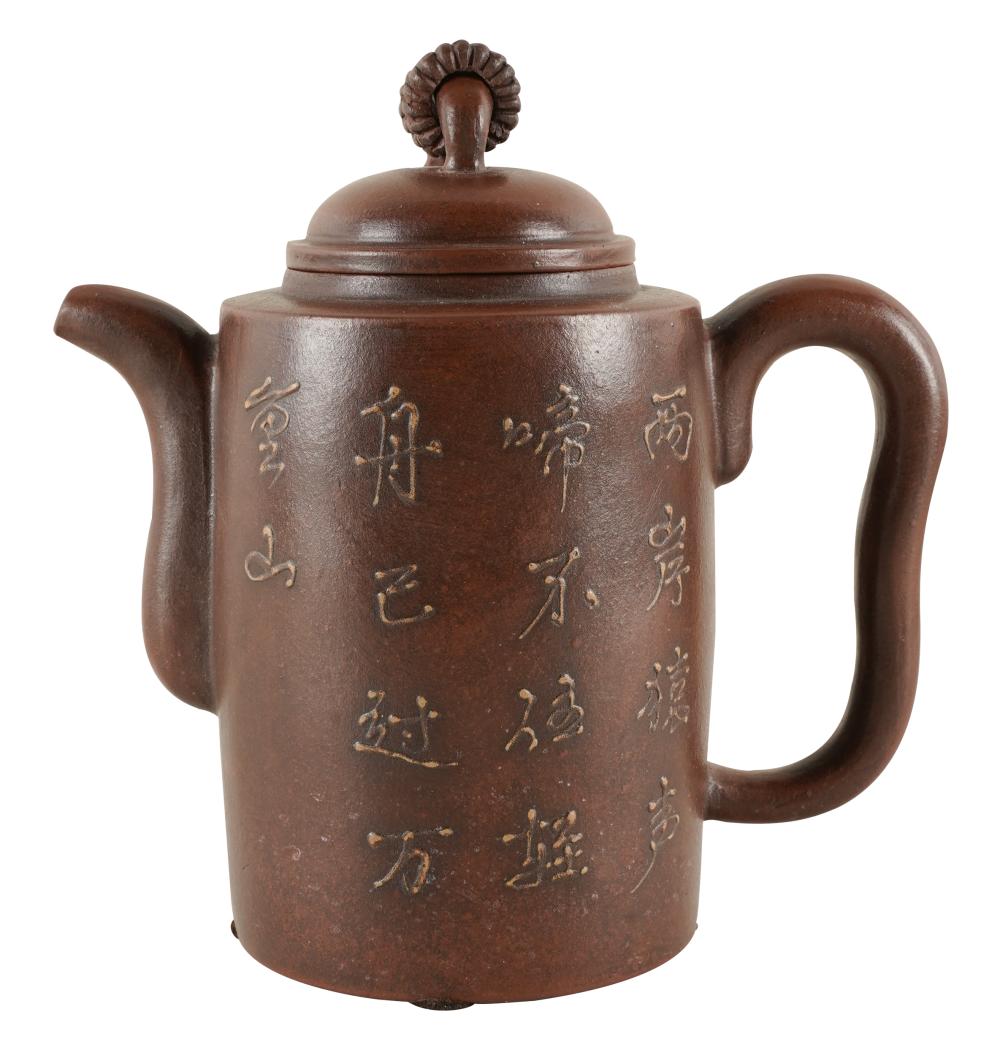 CHINESE YIXING CERAMIC TEAPOTsigned