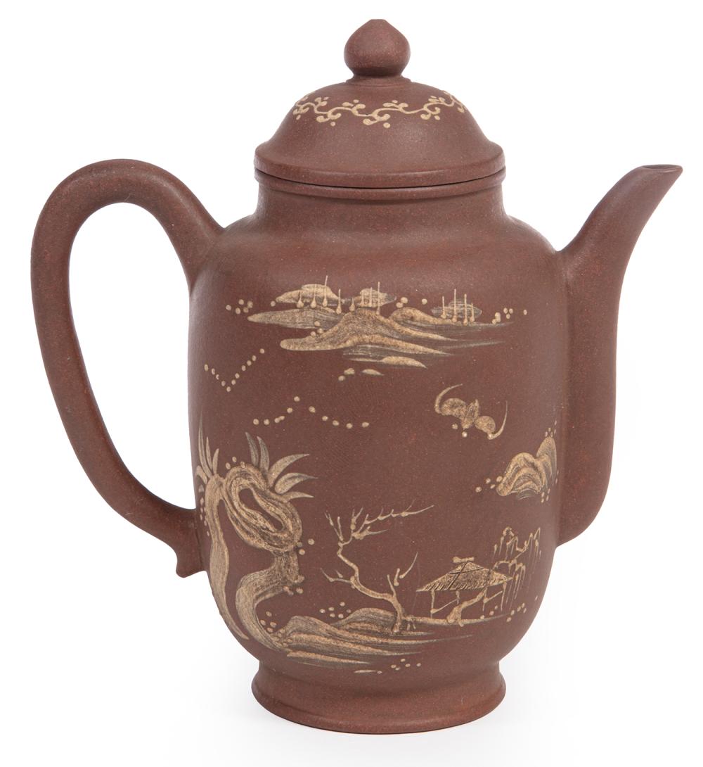 CHINESE YIXING POTTERY COVERED